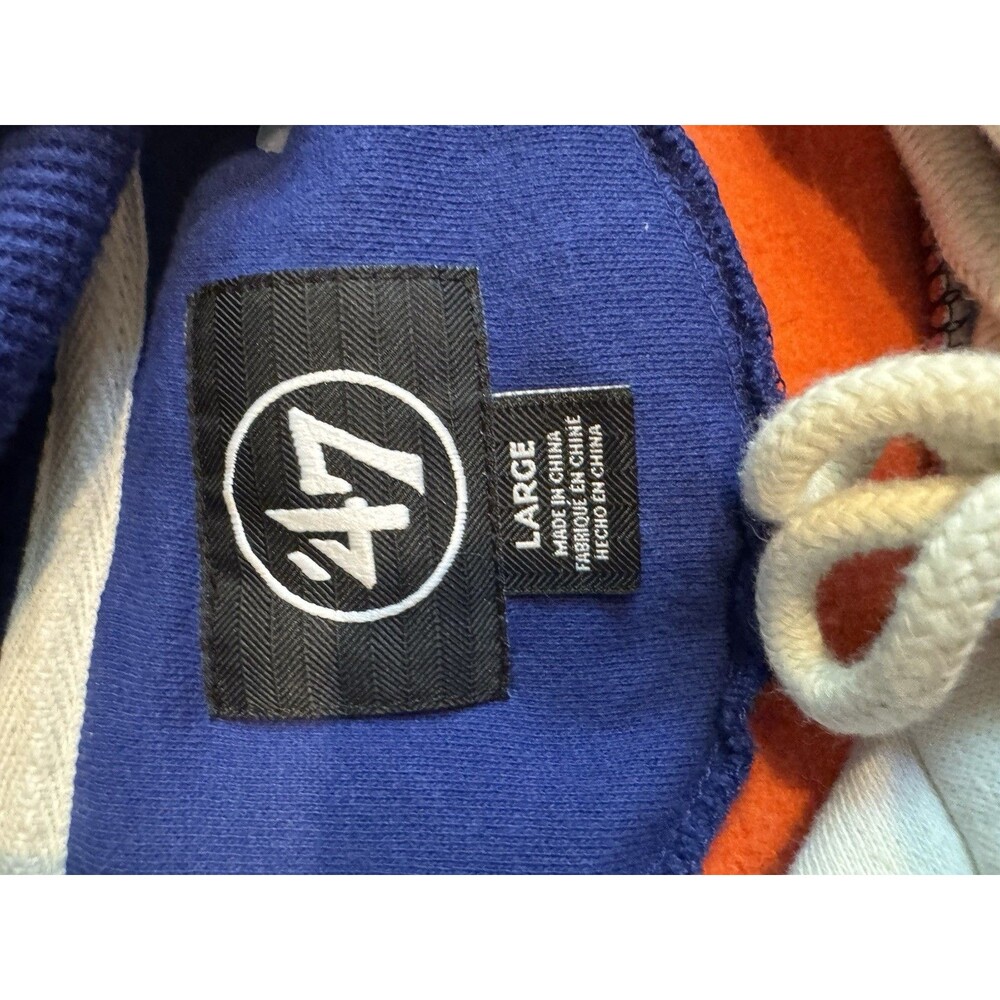 Men's Large '47 Brand NHL New York Islanders Hockey Jersey Style Hoodie - Picture 7 of 7